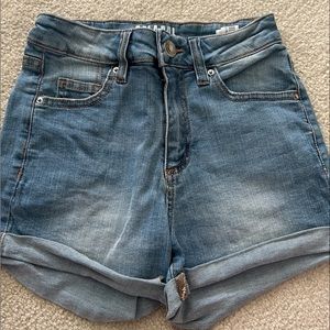 Denim shorts